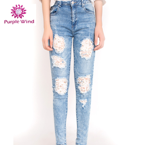 Wholesale new fashion style <span class=keywords><strong>Vogue</strong></span> girls Scratch jeans - Product Image 5
