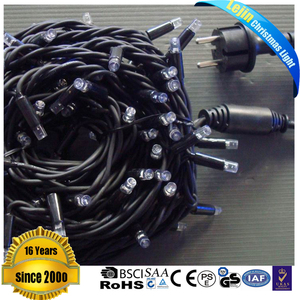 Alambre de goma negro led luz de la secuencia de vacaciones con certificado GS - Product Image 1