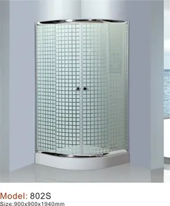 De alta qualidade banheiros projetos simples de banho teceu vidro cabines de duche