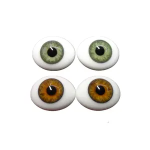 ガラス人形の目ボールジョイント用の楕円形の目を固定人形の目卸売