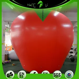 Giant Red Advertising Inflatable Apple Shape PVC Sale Balloon