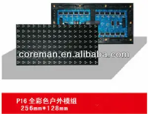 Aliexpress chine société publicité 2RGB/RVB 256x128 conduite statique PH16 P16 extérieur LED module d'affichage polychrome