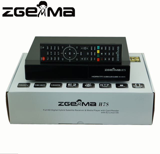 New ZGEMMA 4K Satellite Receiver with 2*DVB-S2/S2X + DVB-T2/C Three Tuners ZGEMMA H7S Multi Stream Satellite Receiver