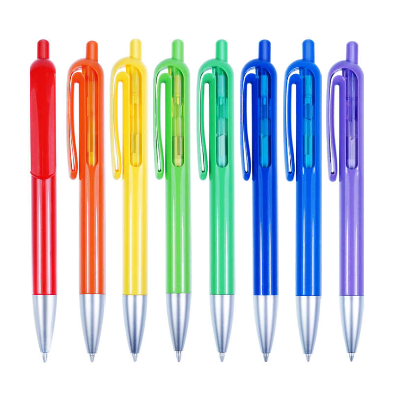 Office stationary supplies wholesale plastic pen promotional ballpen with custom logo