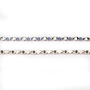 Pulsera Magnética de Acero Inoxidable para Mujer 2025, con Imán de Neodimio y <span class=keywords><strong>Piedra</strong></span> de Corazón - Product Image 6