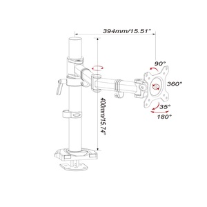 Hot Bán Cánh Tay Duy Nhất Màn Hình Đứng Giá Nhà Máy Mới Thiết Kế - Product Image 3