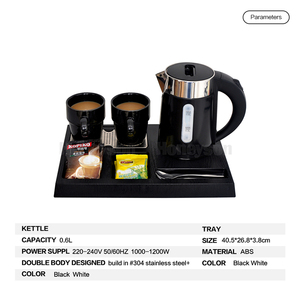 0.8L Spegnimento Automatico-off Albergo <span class=keywords><strong>Bollitore</strong></span> <span class=keywords><strong>Elettrico</strong></span> Maker Vassoio Tazza di Tè Set Con <span class=keywords><strong>Teiera</strong></span> - Product Image 2
