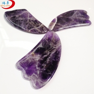 HZ <span class=keywords><strong>Best</strong></span> Selling Raspagem Tratamento Ferramentas Gua Sha Massagem Verde Jade Ametista Guasha Board