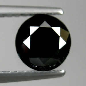 เพชรกลมสีดำเจียระไนแบบหลวมคุณภาพ AAA + เพชรธรรมชาติคุณภาพเยี่ยมสำหรับทำเครื่องประดับเพชรสีดำ1กะรัตราคาต่อกะรัต - Product Image 2