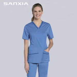 China Profesional Médico del hospital de ropa trajes de matorrales fabricantes al por mayor uniforme de enfermera