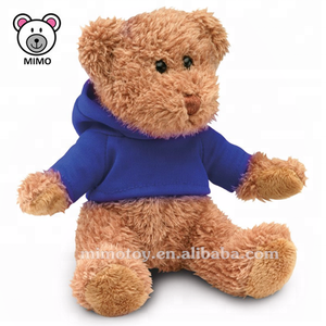 OEM LOGO Personnalisé En <span class=keywords><strong>Peluche</strong></span> <span class=keywords><strong>Peluche</strong></span> Ours en <span class=keywords><strong>peluche</strong></span> Brun T-shirts Vêtements BAS MOQ Dessin Animé Animal En <span class=keywords><strong>Peluche</strong></span> <span class=keywords><strong>Mini</strong></span> Ours En <span class=keywords><strong>Peluche</strong></span> en gros - Product Image 3