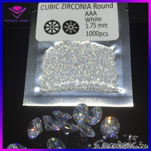 Toptan fiyat sentetik elmas yuvarlak parlak şekil Cz boncuk toptan <span class=keywords><strong>1mm</strong></span> 3mm kübik zirkon taşı - Product Image 2