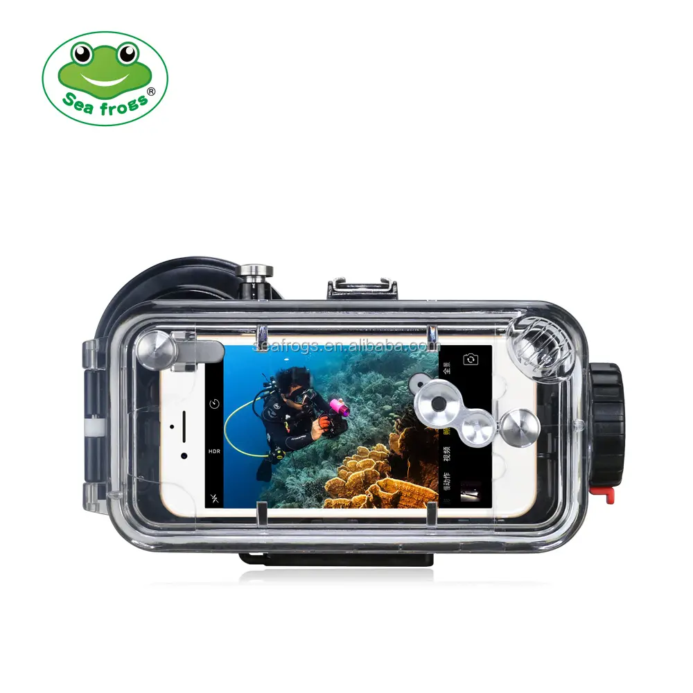 Seafrogs เคสโทรศัพท์กันน้ำ I7,สำหรับ iPhone โทรศัพท์มือถือ7เคสกันน้ำเคสสมาร์ทโฟนสำหรับดำน้ำ
