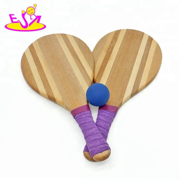 High quality wooden beach tennis bat for outdoor W01A315