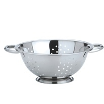 Deep <b>Colander</b> With Mango Punching Stainless Steel <b>Colander</b> for Hotel Different Sizes & Multi color Restaurant - Product Image 4