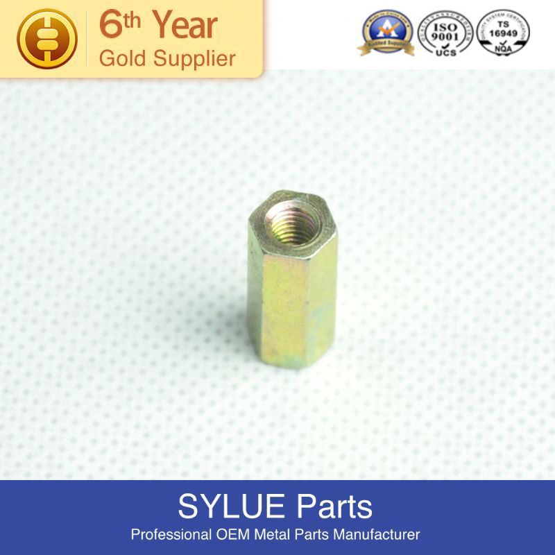 Petite quantité d'aluminium écrou hexagonal en laiton plaqué zinc