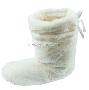 Violet Offre Spéciale lavande micro-ondes pantoufles sac de blé pieds eau pantoufle pour femme/pantoufles micro-ondables - Product Image 5