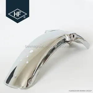 Chrome Cafe racer Motorfiets Fender Spatbord