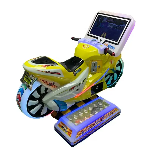 운영하는 아이들 오락 탐 동전을 위한 게임 기계 시뮬레이터를 경주하는 빠른 모터 X 오토바이