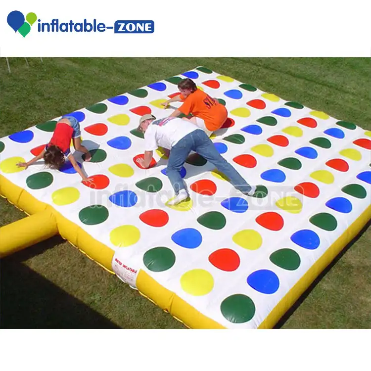 Juego Twister gigante de 5 jugadores para adultos, colchón twister inflable cuadrado