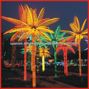 Amarillo rojo y proyecto de iluminación de la decoración 5m 300w led <span class=keywords><strong>del</strong></span> árbol de palma/luz de coco con el ce y rohs - Product Image 1