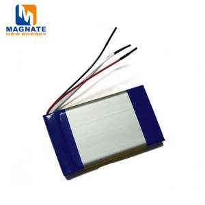 ก้อนแบตเตอรี่ลิเธียมโพลิเมอร์7.4โวลต์ขนาด635085x2ในชุดพร้อม PCB และสายตะกั่ว3100mAh - Product Image 2