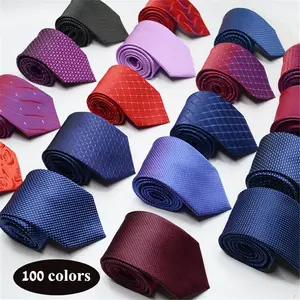 Cravate rayée en polyester pour hommes pour la vente en gros