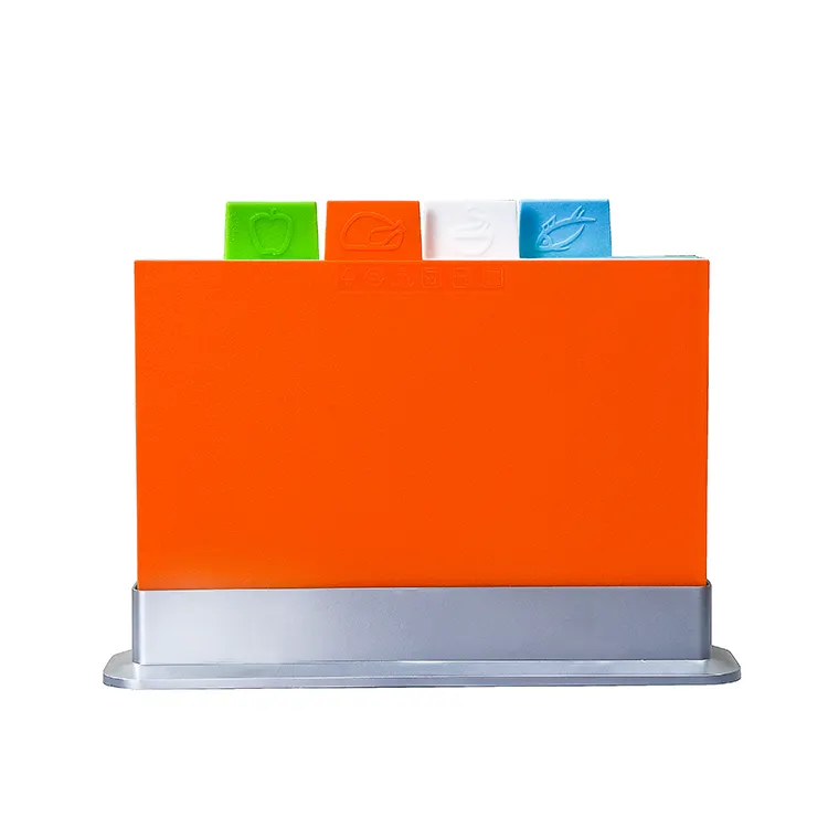 Juego de bloques de tabla de cortar con codificación de colores de cocina de servicio Oem funcional JOYWAVE con soporte de plástico Color personalizado