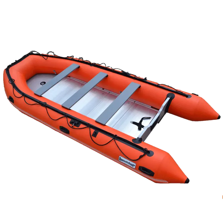 Barco inflável dobrável militar 8 pessoas, patrulha hypalon para venda