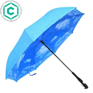 Guarda-chuva invertido de fábrica, guarda-chuva reto para dirigir, carros, alta qualidade, camada dupla, para arte externa