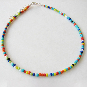 <span class=keywords><strong>Girocollo</strong></span> di <span class=keywords><strong>perline</strong></span> di semi multicolore di gioielli di Design fatti a mano - Product Image 6