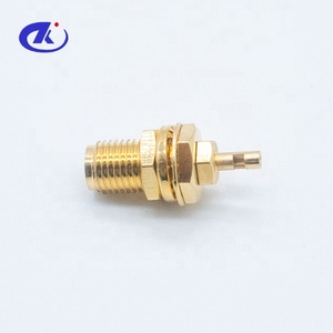 Chất lượng tốt RF kết nối đồng trục <span class=keywords><strong>SMA</strong></span> nữ vách ngăn gắn kết nối cho cáp 1.13 - Product Image 2