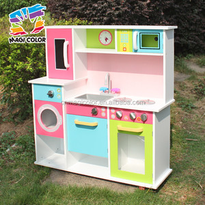 Ensemble de cuisine en bois coloré bon marché en gros pour bébé, jeu de rôle W10C230 - Product Image 5