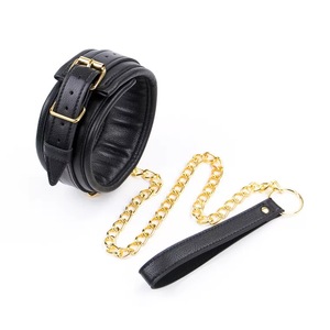 Giocattoli Fetish rosa Bondage collo corsetto collare con catene di metallo per il gioco maschile <span class=keywords><strong>femminile</strong></span> strumenti Flirt adulti collare in pelle - Product Image 2
