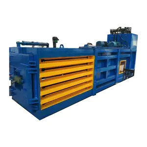 used automatic paper tobacco leaf hydraulic cardboard waste pet press baling machine