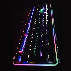 Bàn Phím Cơ Chơi Game Trên Máy Tính 100%, Đèn LED RGB Bên Cạnh 108 Phím Dành Cho Game Thủ - Product Image 4