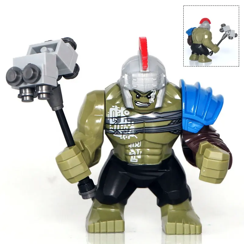 Superhéroes grandes Jumbo Sinestro Hulkbuster Venom bloques de construcción ladrillos juguetes para niños