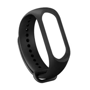 小米Mi Band 4手表带替换手环，适用于Miband 4硅胶运动腕带，适用于Mi Band 3/4