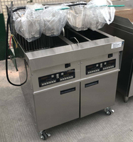 Mcdonalds Fast Food Restaurant 3 Tank Met 4 Manden Automatische Friteuse Machine