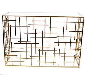 <span class=keywords><strong>Console</strong></span> <span class=keywords><strong>Demi</strong></span>-<span class=keywords><strong>Lune</strong></span> Table En <span class=keywords><strong>Verre</strong></span> - Product Image 5