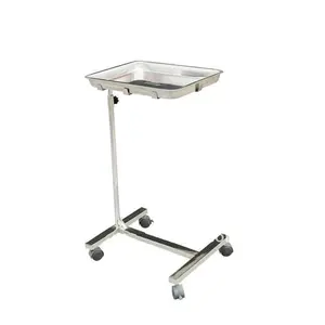MK-S19 Mobile Medical Surgical Operation Mayo Trolley Stand Tray Stainless Steel Price