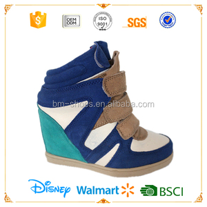7 cm <span class=keywords><strong>scarpe</strong></span> tacco nascosti variopinti della signora tacco nascosti sneakers <span class=keywords><strong>scarpe</strong></span> - Product Image 2