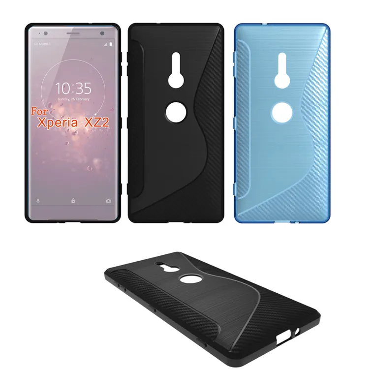 2018 Cell Phone Accessories S Line Soft Gel TPU Case Cover For Sony Xperia XZ2
