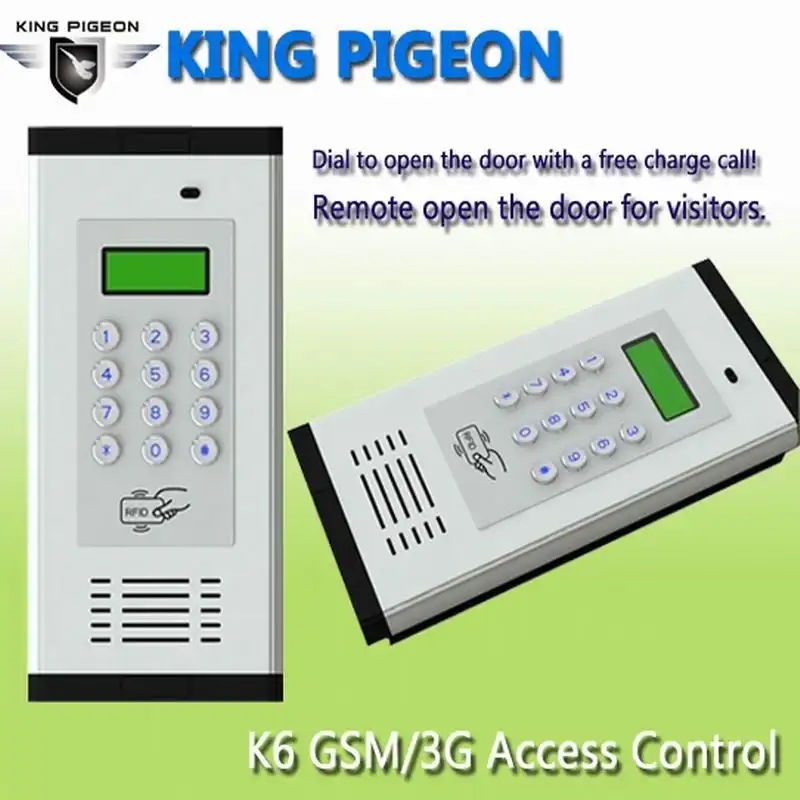 K6 gsmインターホンドア電話バックライト付きでアクセス制御キーパッド