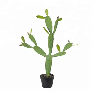 100センチメートルNopal Cactus Plant Plastic Mini Cactus Office Decorative Artificial Opuntia