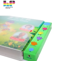 Les enfants bon marché et gentils apprennent des livres sonores avec le bouton de modèle de musique pour les enfants