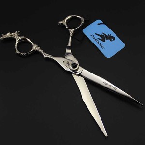 Ciseaux de toilettage pour animaux de compagnie de 7 pouces, ciseaux à poignée <span class=keywords><strong>dragon</strong></span>, tondeuse, couteau de coiffure pour chat et chien, lame en forme de couteau - Product Image 6