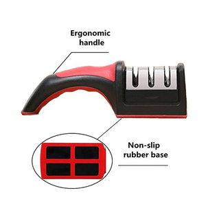 <span class=keywords><strong>Amazon</strong></span> cuisine petit 3-étape <span class=keywords><strong>Diamant</strong></span> Enduit Système De Roue mini cuisine couteau aiguiseur - Product Image 4