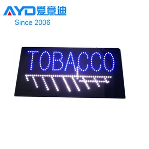 Acrylic flasher quảng cáo ánh sáng Hộp Thuốc Lá LED di chuyển dấu hiệu Nhà cung cấp nhà máy Led dấu hiệu mở