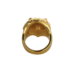 Mlle Bijoux 18 k placage PVD dernières nouvelles conceptions fantaisie or doigt lion <span class=keywords><strong>de</strong></span> juda bague - Product Image 1